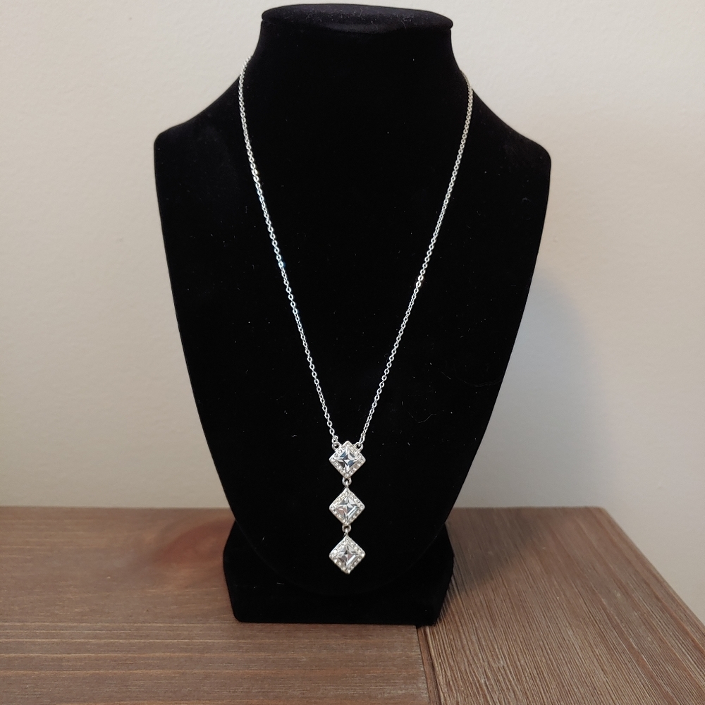 Three-Tiered Crystal Necklace